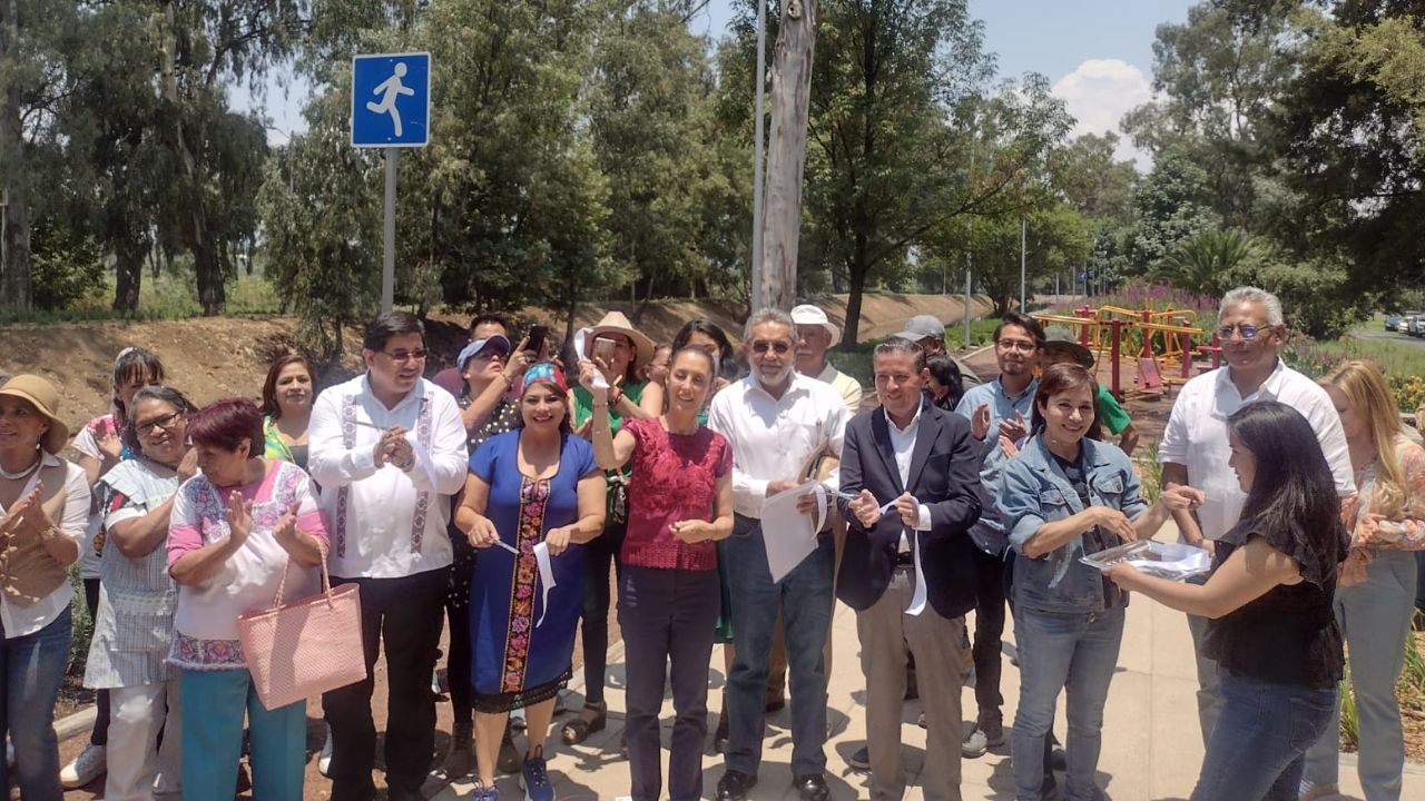 Claudia Sheinbaum, entregó la tercera etapa del Parque Línea Gran Canal