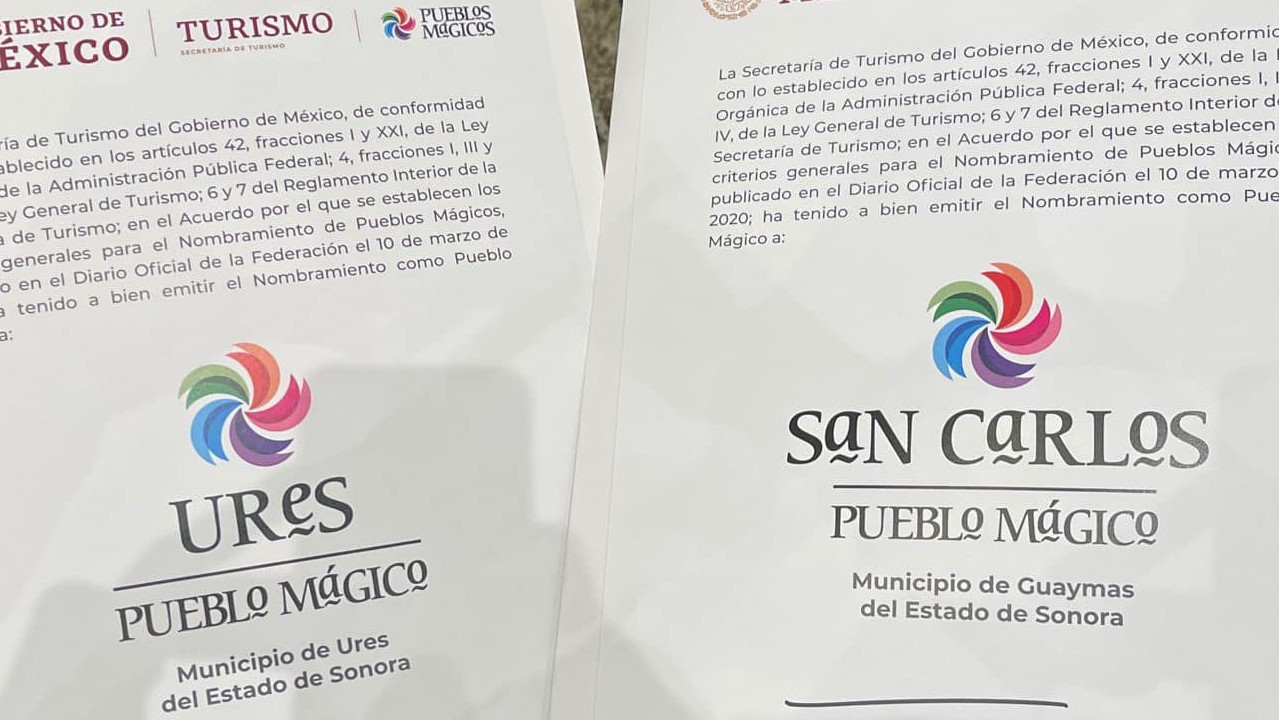 Con San Carlos y Ures, Sonora ahora cuenta con cuatro Pueblos Mágicos