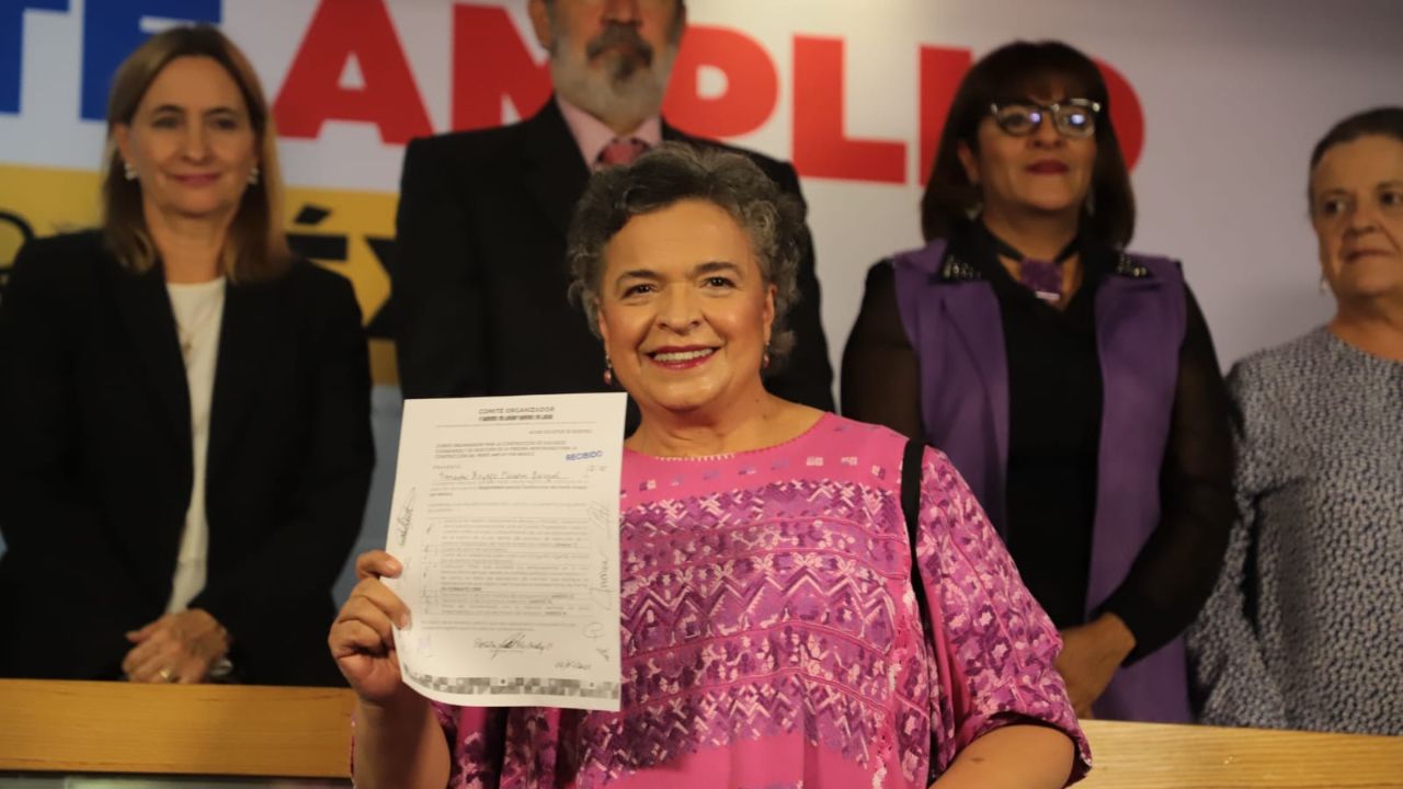 Foto: Valeria Chaparro | Se registra Beatriz Paredes por Frente Amplio por México; "Estoy lista"