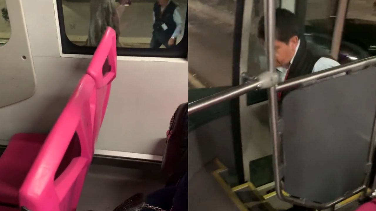 Conductor de Metrobús deja unidad para ir a pasar a un cajero automático.