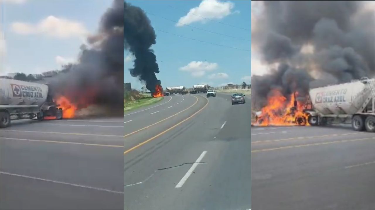 En carretera de San Juan de los Lagos, se registraron bloqueos e incendios en distintos puntos del tramo carretero.