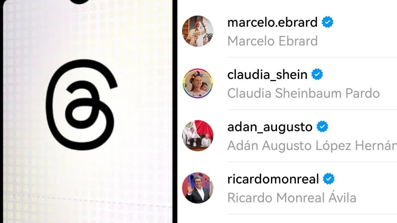 Las “corcholatas" de Morena, crearon su cuenta en la nueva red social Threads