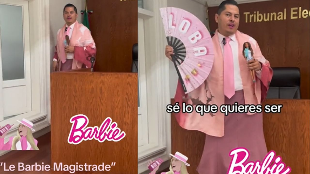 Jesús Ociel Baena, presume su "Barbie Magistrade"