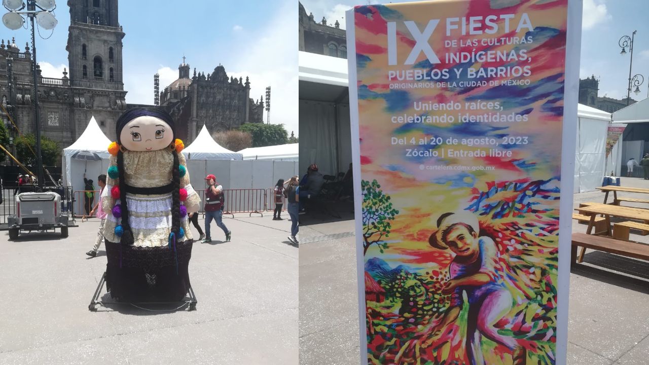 Se inaugura la IX Fiesta de las Culturas Indígenas, Pueblos y Barrios originarios en el Zócalo de la CDMX