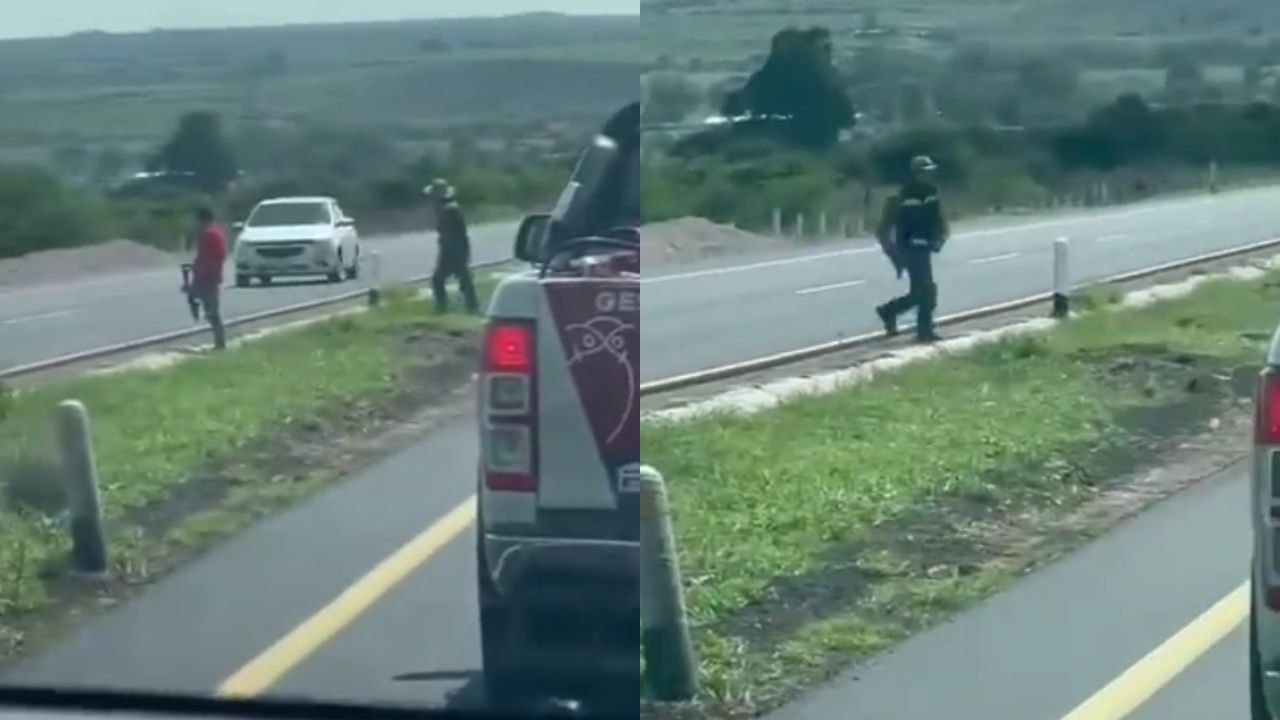 Captan a civiles armados asaltando en la carretera 57.