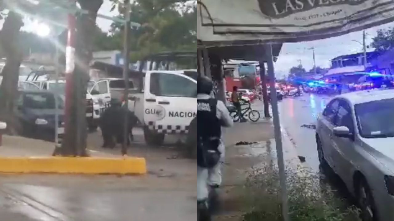 Sujeto intentó evitar su detención en Chiapas haciendo disparos a los oficiales.