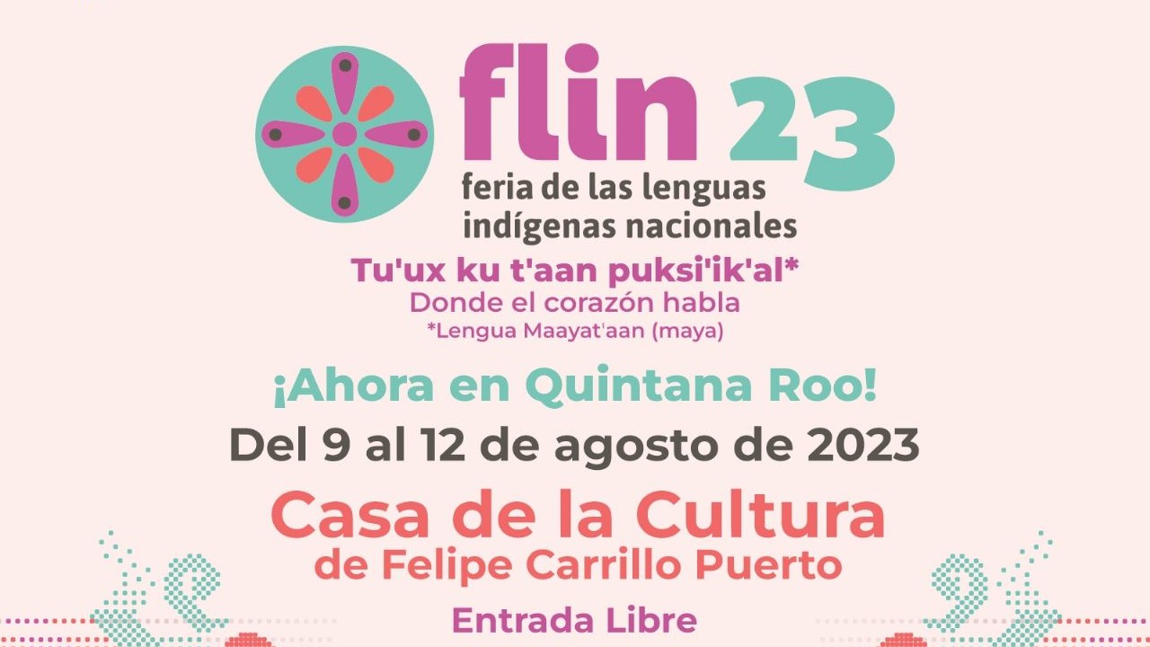 Cartel de la Feria de las Lenguas Indígenas Nacionales