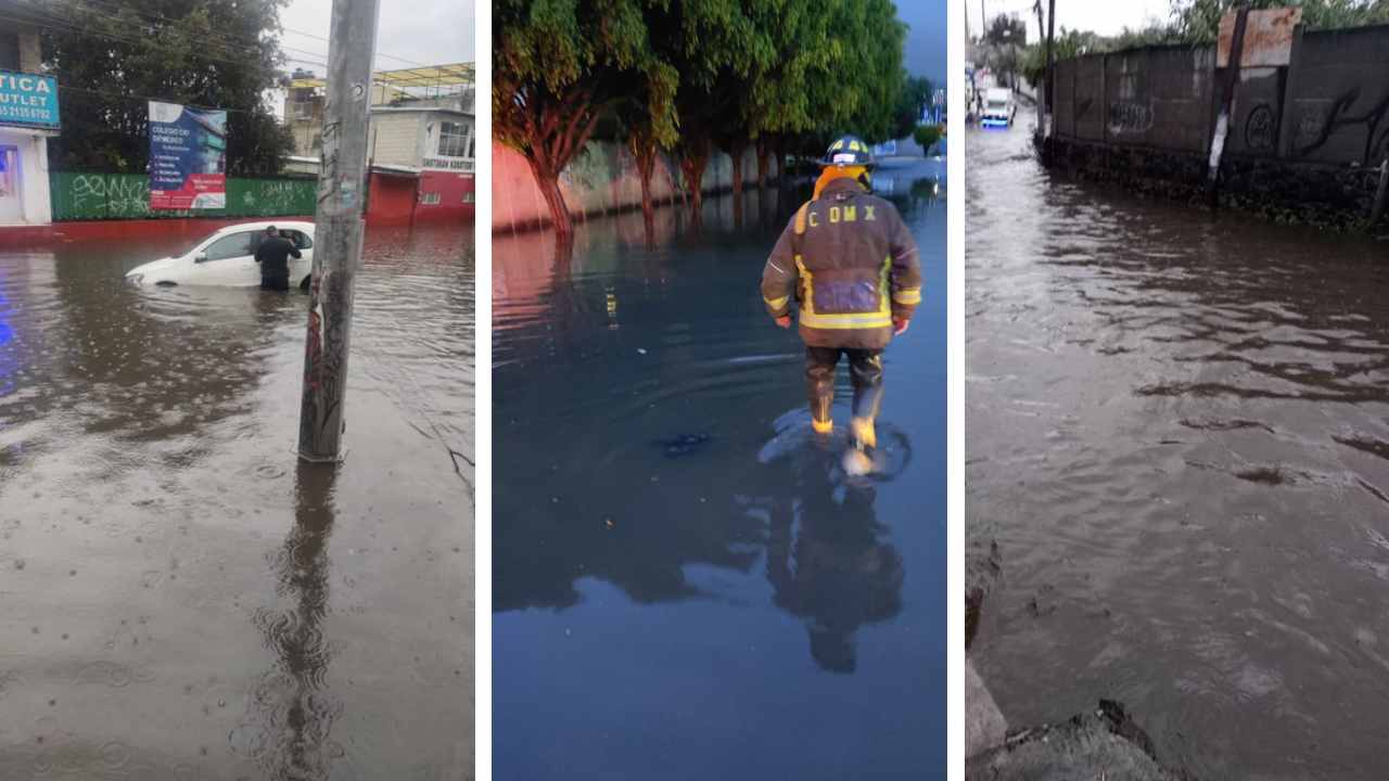 Durante la tarde de este martes 22 de agosto se registraron inundaciones y encharcamientos en la alcaldía Tlalpan, por las fuertes lluvias.