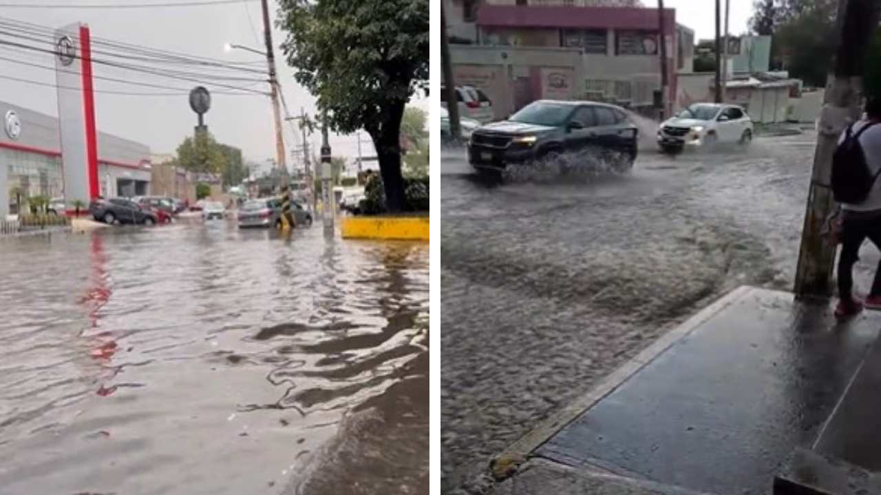 Las fuertes lluvias que se registraron la tarde de este jueves 31 de agosto en Naucalpan, en el Estado de México, dejaron inundaciones en varias zonas del municipio.