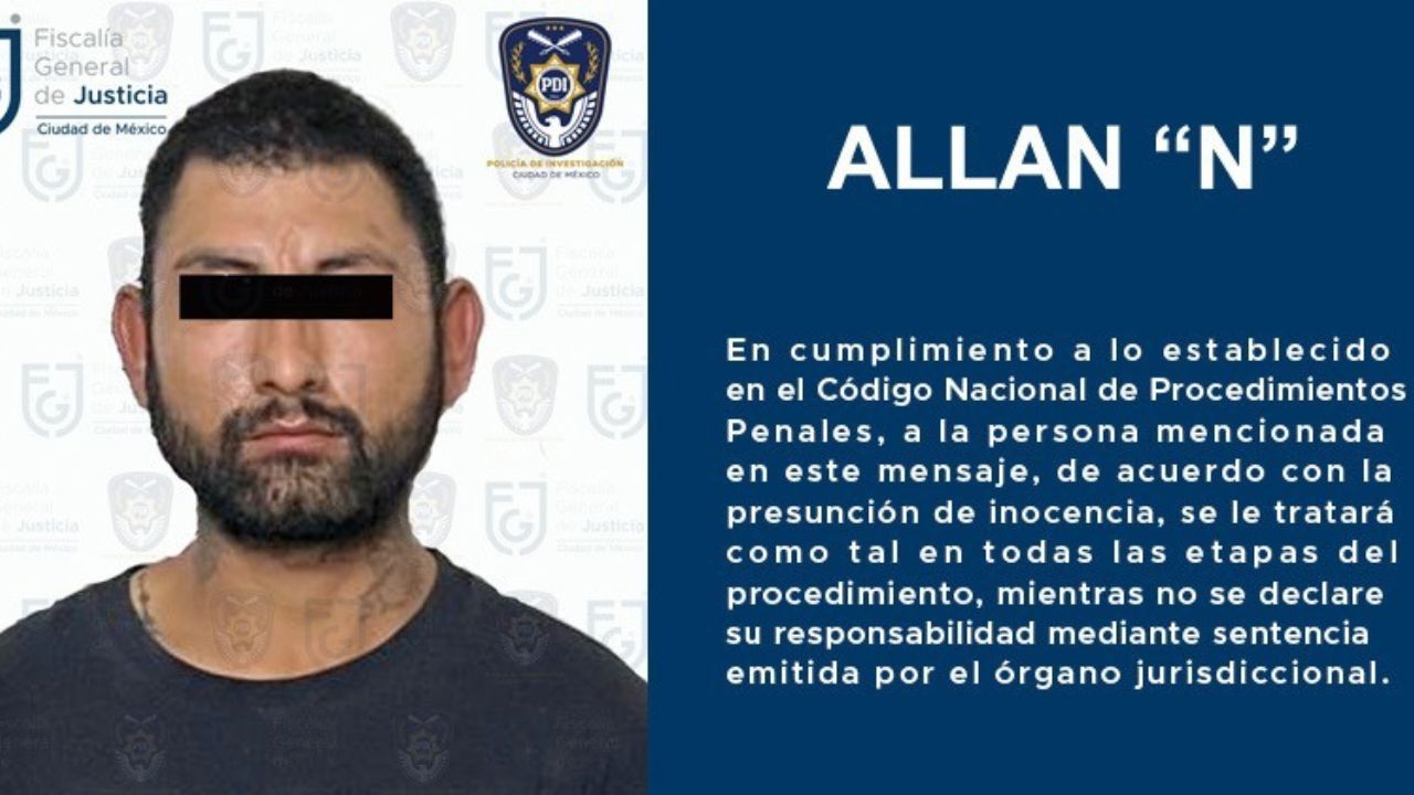 Por presunto feminicidio procesan a Allan "N"