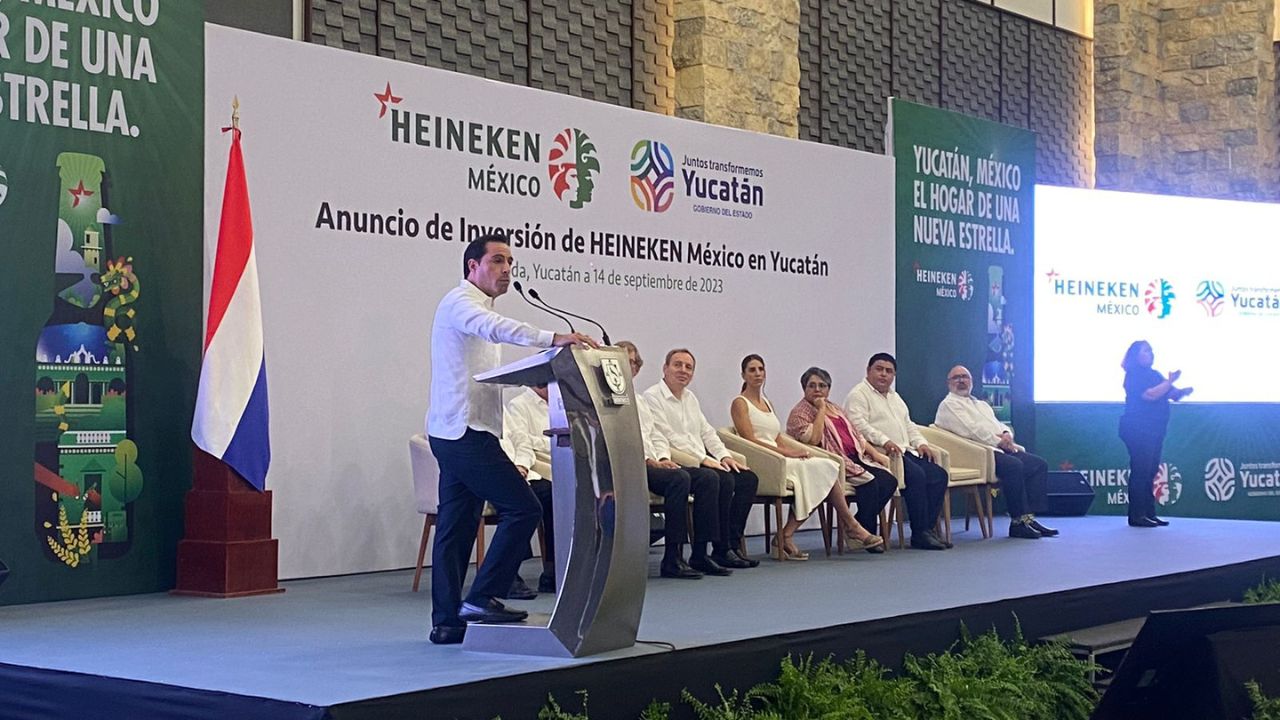 Heineken México anunció la construcción de la primera planta de la firma en Yucatán