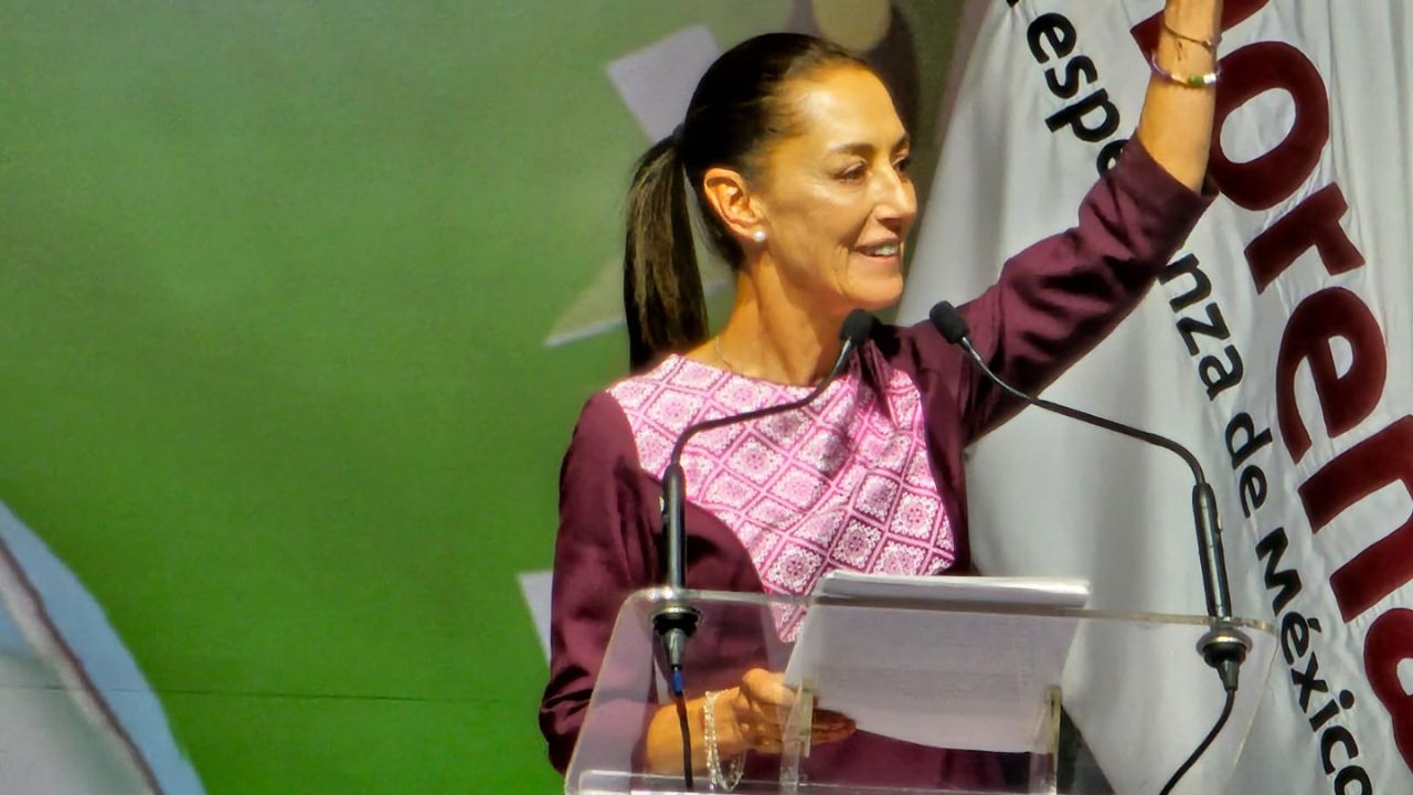 Claudia Sheinbaum fue promocionada en Estados Unidos, con un anuncio en pantallas de Times Square, en Nueva York