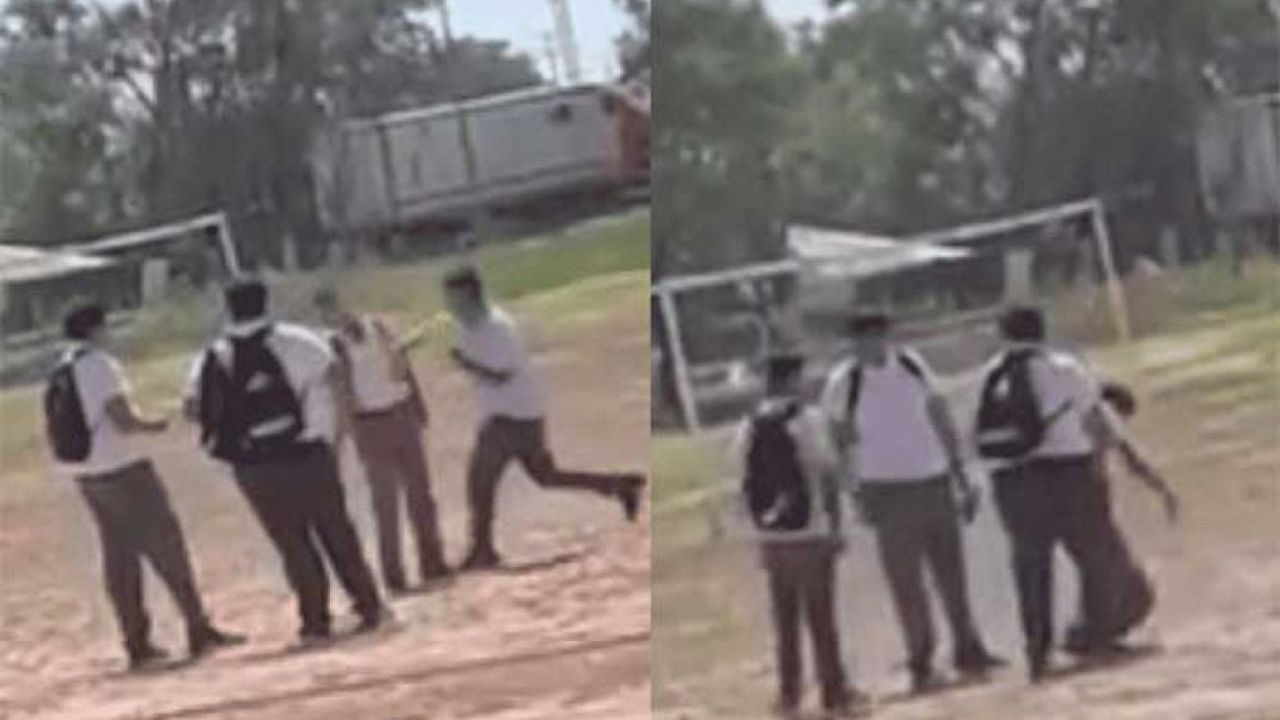 VIDEO: Joven noquea a estudiante de Cetis en Sonora