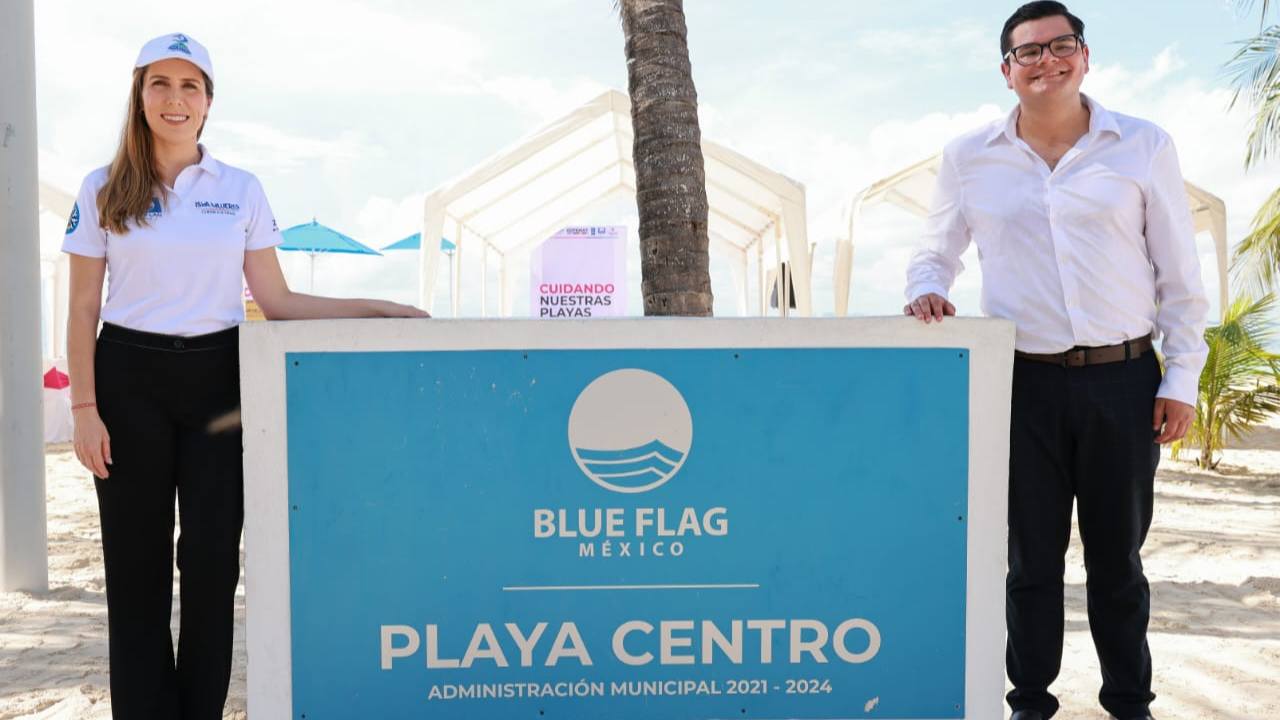 Playa Norte y Playa Centro, en Isla Mujeres, Quintana Roo, han renovado por segundo año consecutivo la prestigiosa certificación Blue Flag