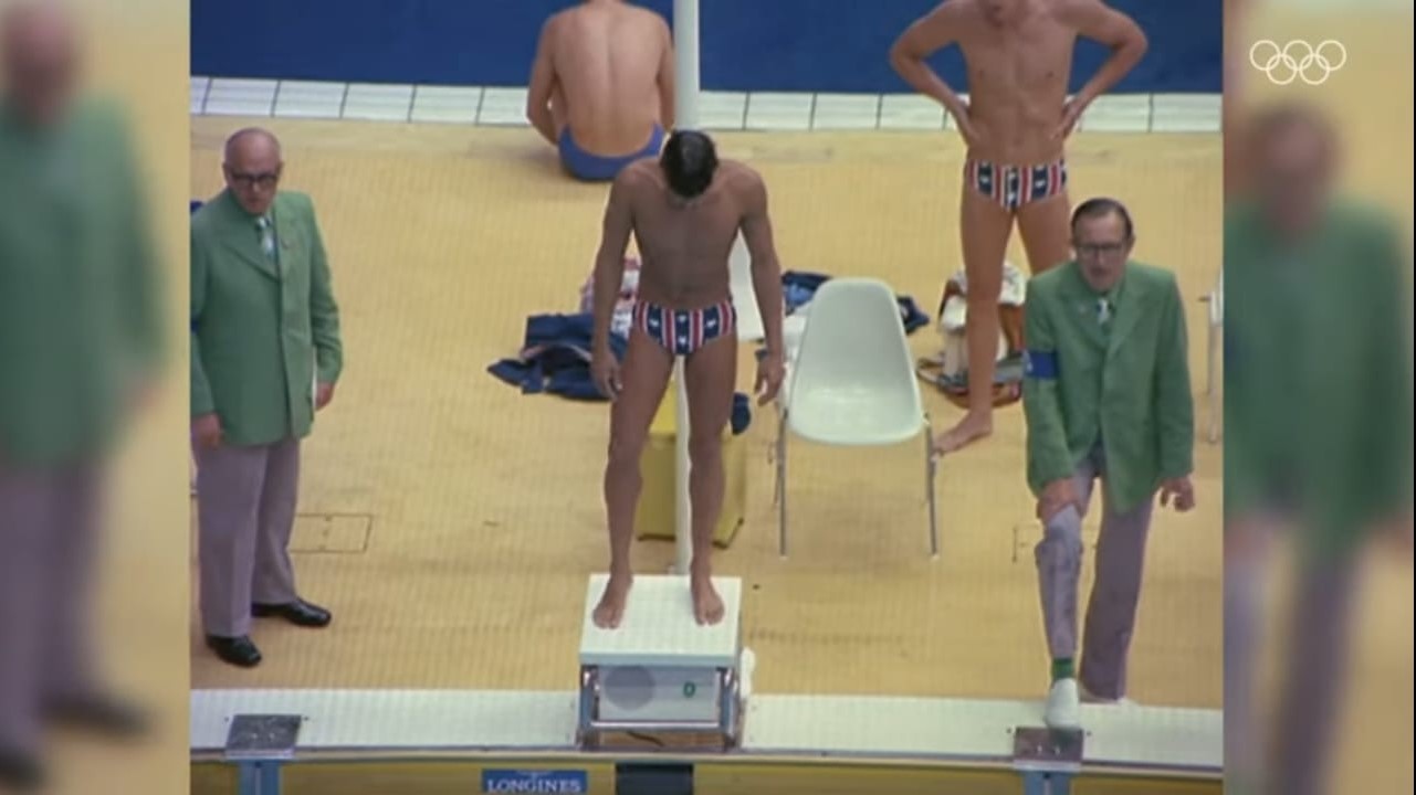 Fotografía de Mark Spitz, quien obtuvo siete medallas en los Juegos Olímpicos de Múnich 1972