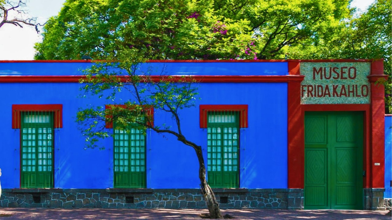 Fotografía del exterior del Museo Frida Kahlo