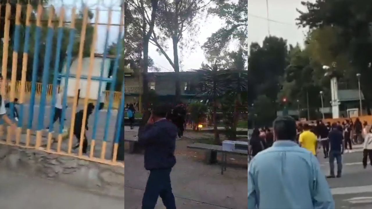 Encapuchados lanzan bombas molotov en CCH Vallejo; reportan toma de instalaciones