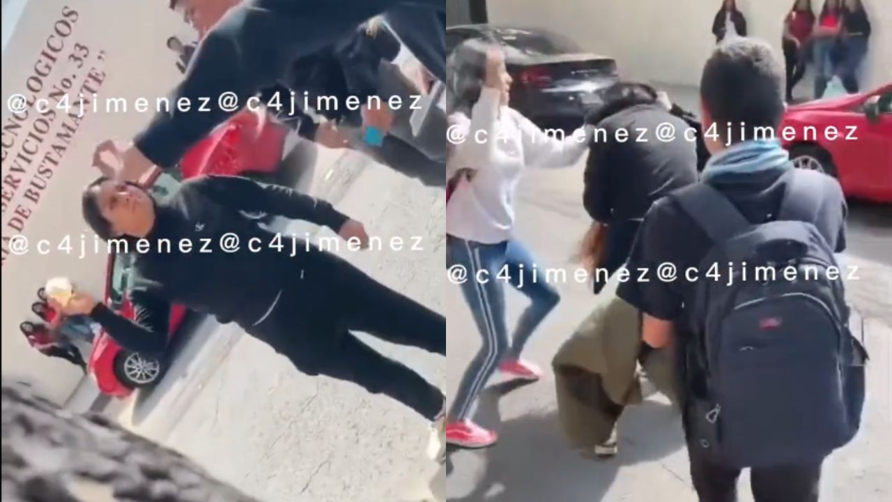 Señora se agarra a golpes con alumna de Cetis