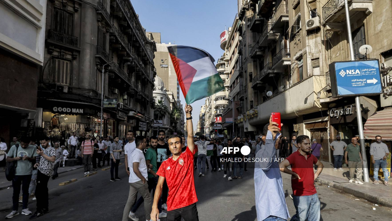 El mundo árabe muestra su apoyo a los palestinos mediante manifestaciones