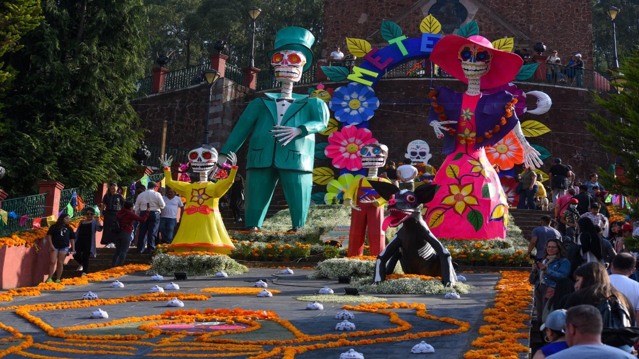 Una de las ofrendas que se ponen en la CDMX