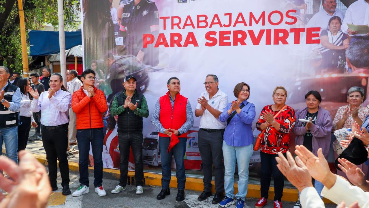 El Alcalde de Tlalnepantla, Marco Antonio Rodríguez Hurtado, da continuidad al mejoramiento de la movilidad y la imagen urbana