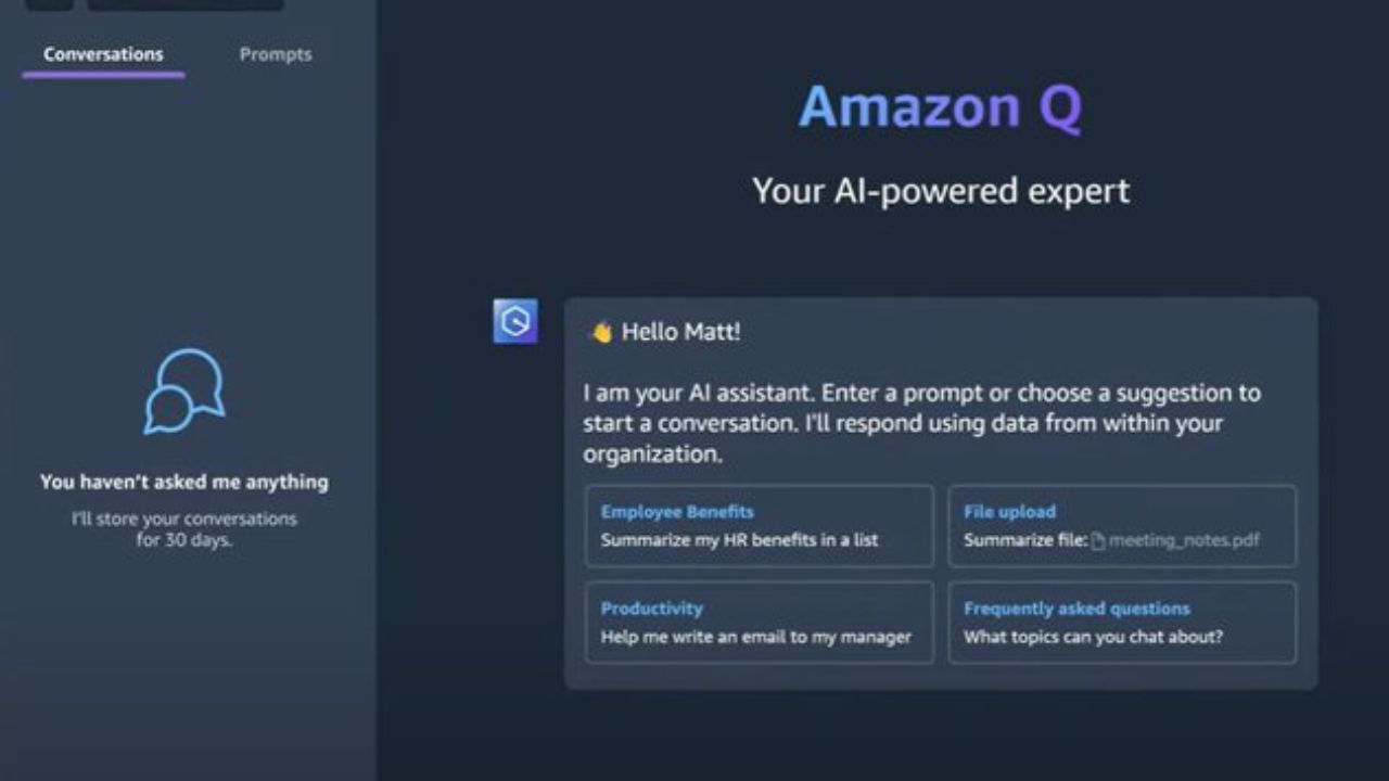 Amazon lanza “Q”, su nuevo chat de inteligencia artificial