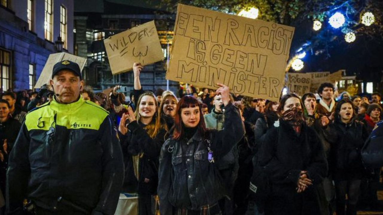 Manifestaciones en Países Bajos tras victoria del ultraderecha Geert Wilders