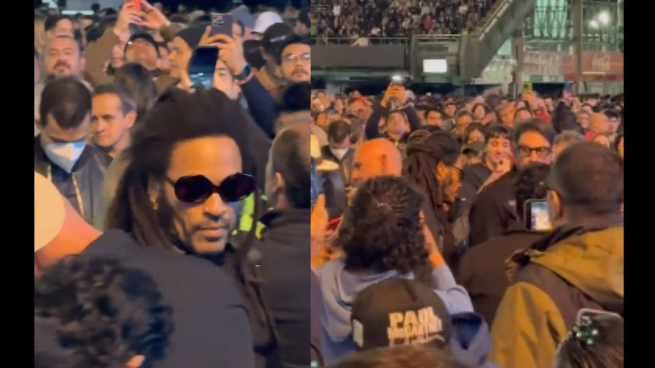 Lenny Kravitz asistió este martes 14 de noviembre al concierto de Paul McCartney en el Foro Sol