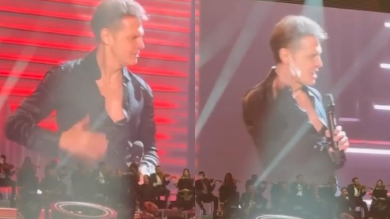 Foto:Captura de pantalla|VIDEO: Luis Miguel rompe en llanto durante su concierto