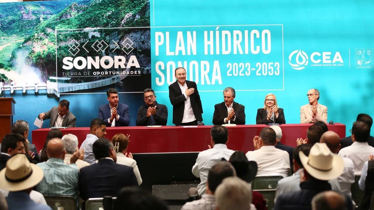 Con el Plan Hídrico Sonora 2023-2053 se garantizará el abasto de agua para todos los municipios del estado por los próximos 30 años