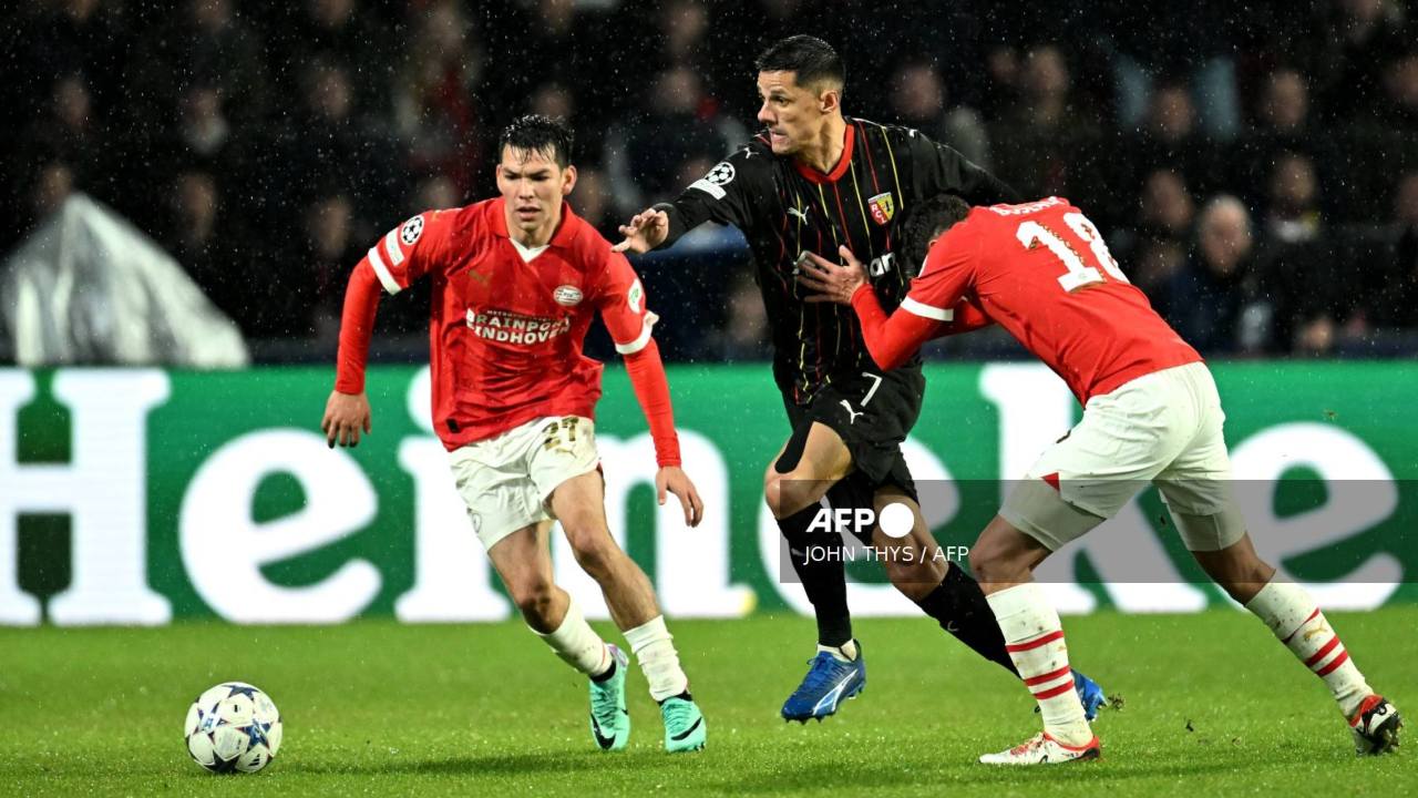 El mexicano Hirving 'Chucky' Lozano y el PSV Eindhoven vencieron, este miércoles 8 de noviembre, 1-0 al Lens en la Champions League.