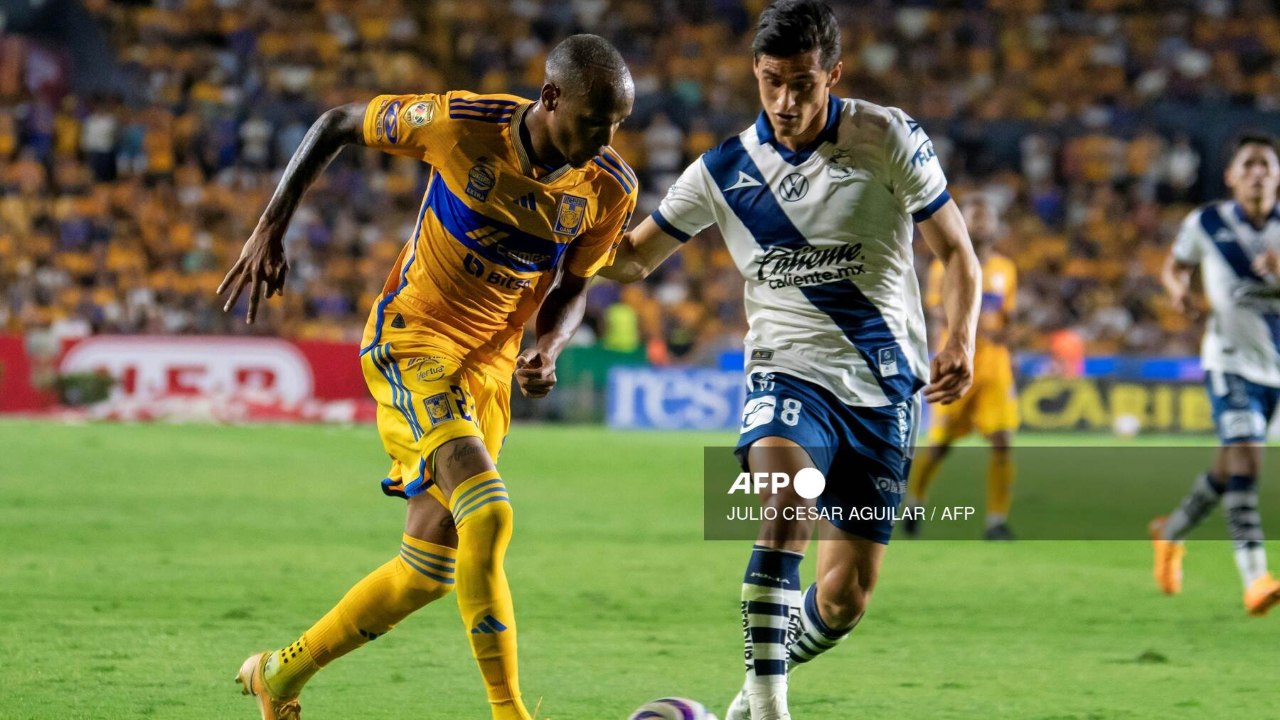 Los Tigres le sacaron un empate 2-2 al Puebla en el Estadio Cuauhtémoc, en lo que fue la ida de los cuartos de final del Apertura 2023