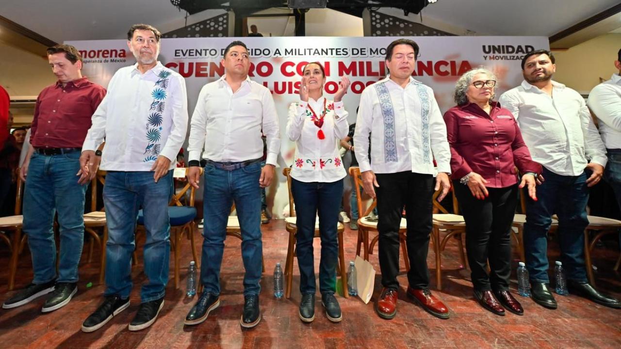 Durante su gira por San Luis Potosí, la doctora Claudia Sheinbaum Pardo hizo patente su reconocimiento al gobernador Ricardo Gallardo