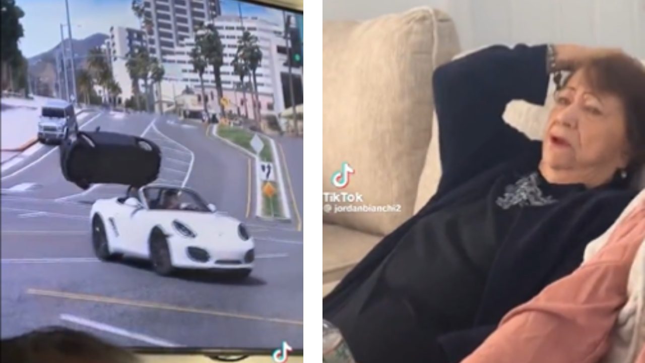 Una abuelita cayó en una broma, luego de que le hicieron creer que un video sacado del videojuego de GTA V era realmente un noticiero