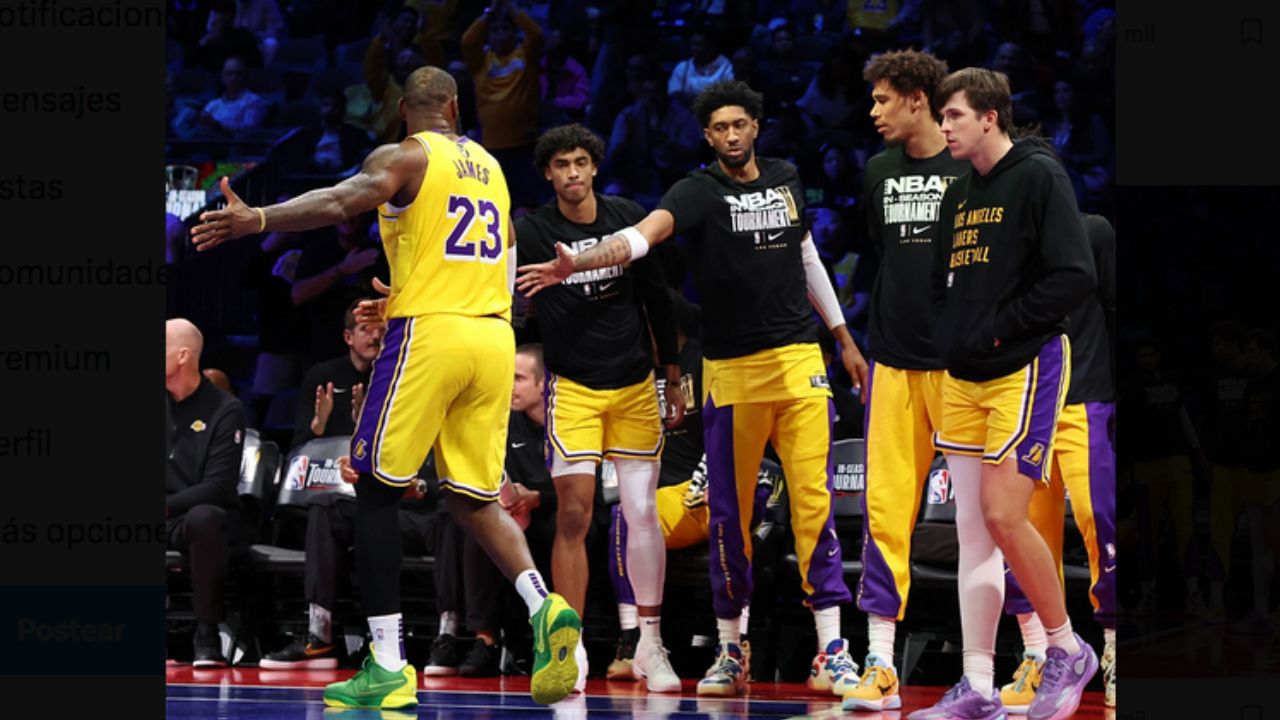 Los Ángeles Lakers vencieron a los Indiana Pacers en el In-Season Tournament en Las Vegas, Nevada