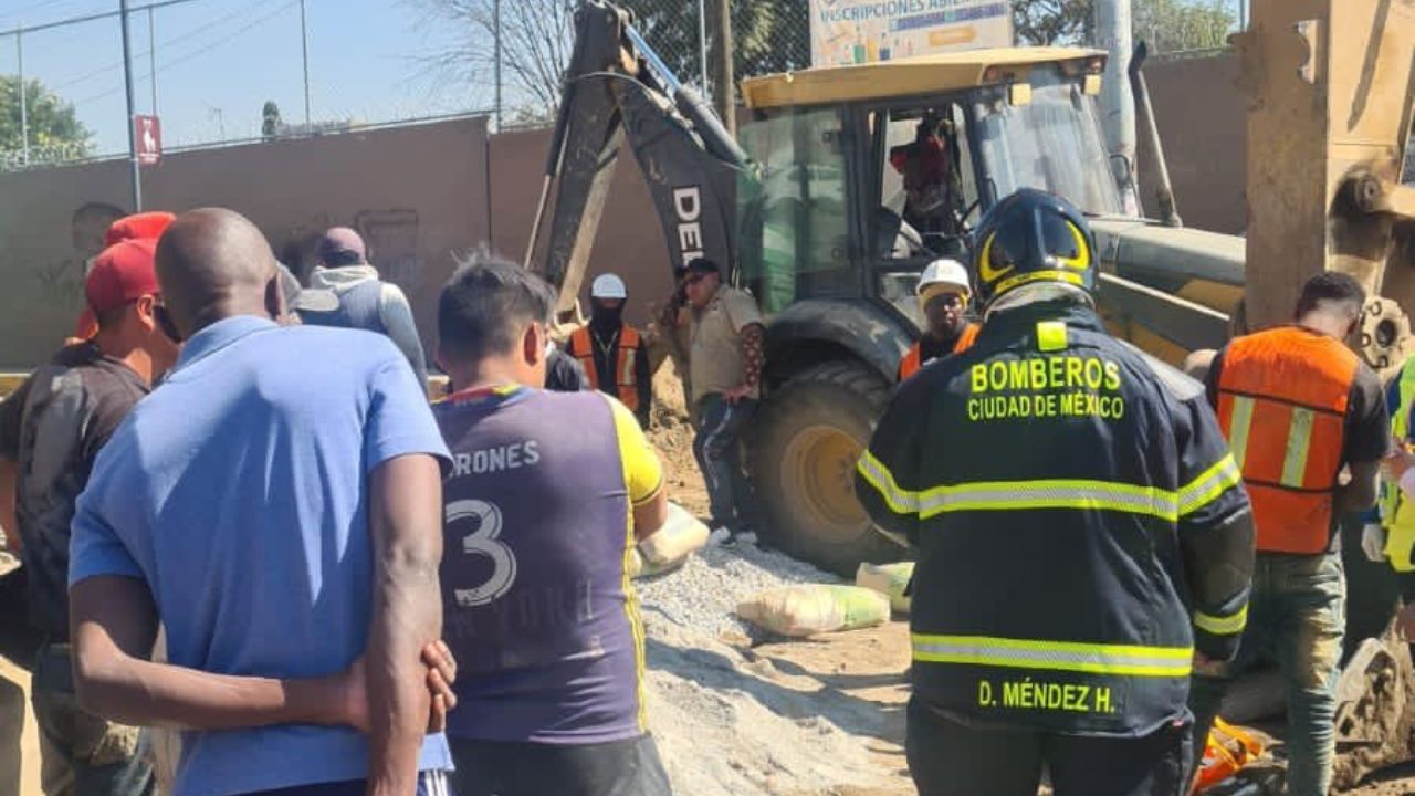 Hombre, de origen haitiano, muere en derrumbe en una obra cercana a la Línea 12 del Metro