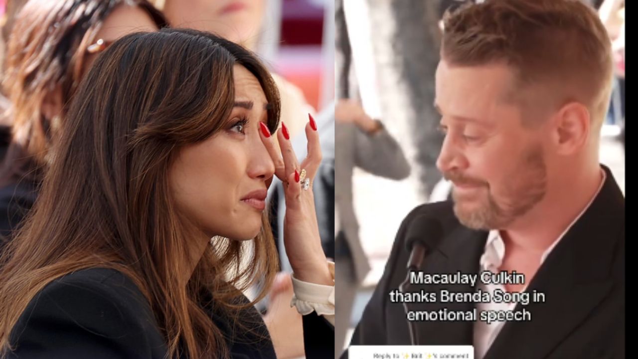 El actor Macaulay Culkin revelar su estrella en el Paseo de la Fama en Hollywood y dedica unas palabras de agradecimiento a si esposa Brenda Song por todo el apoyo que le ha brindado