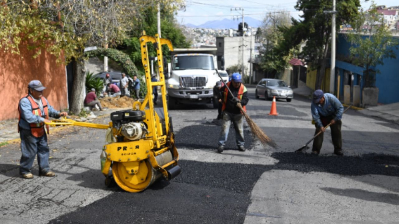 Foto:Especial|Más de 50 mil baches reparados en Naucalpan