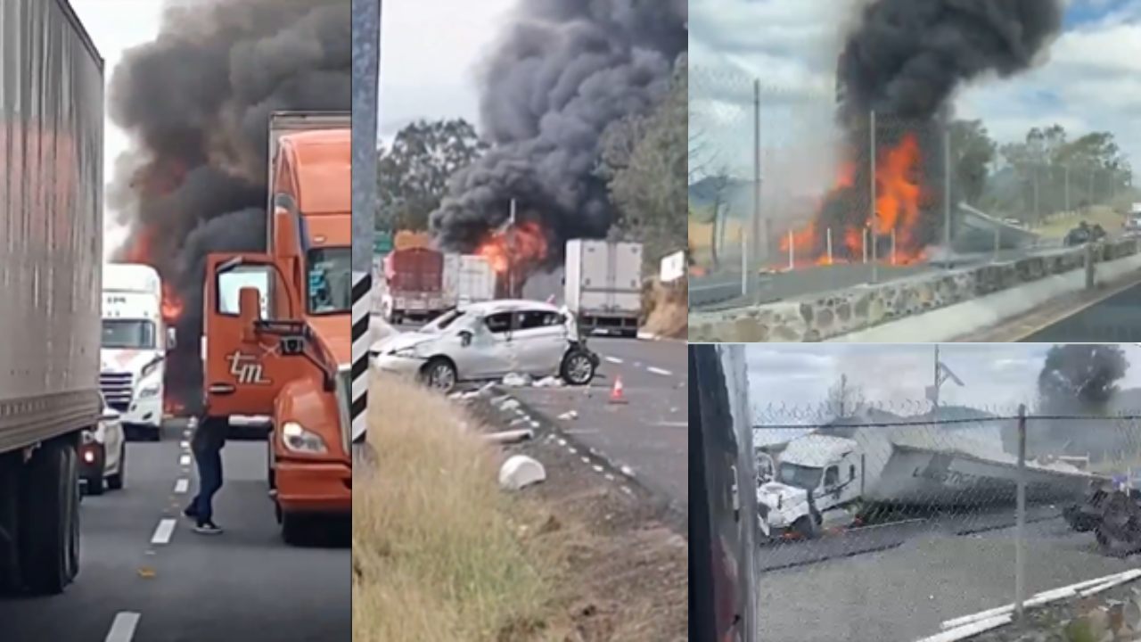 Un choque múltiple se registró la tarde de este miércoles 6 de diciembre en la autopista de Occidente, en el tramo de Zinapécuaro