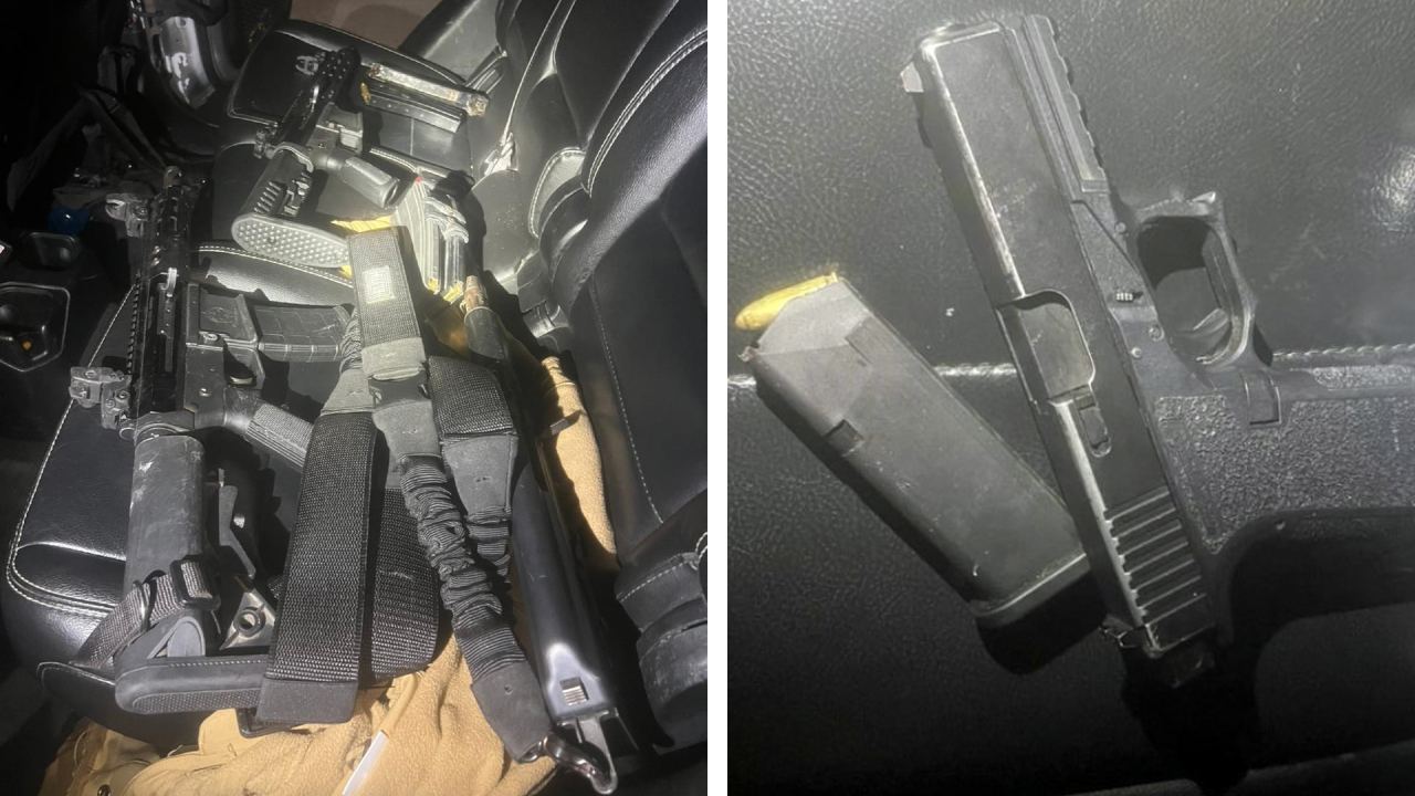 Elementos de la Guardia Nacional detuvieron a 3 personas con armas largas y material bélico en el municipio de Reynosa, Tamaulipas