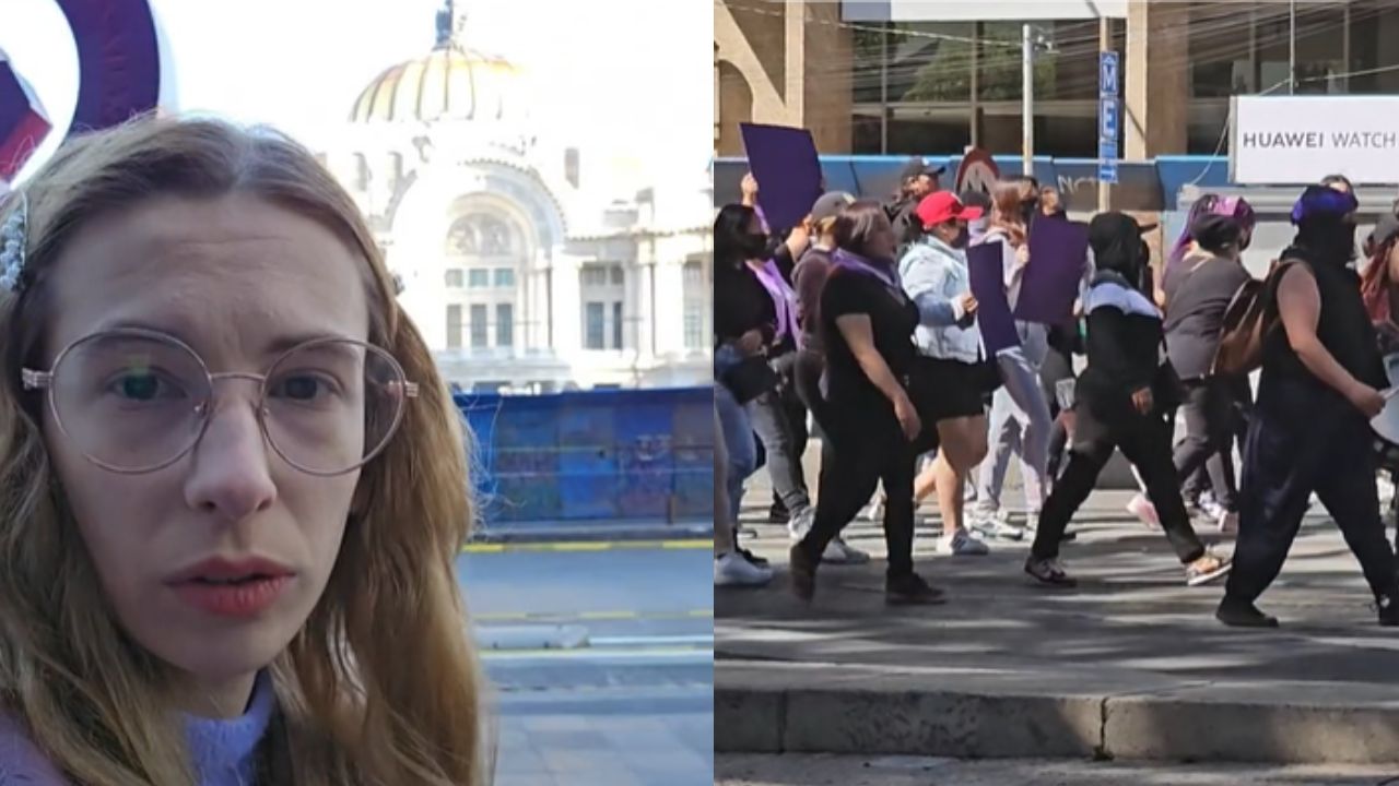 Influencer francesa llama "salvajes" a mujeres, tras "dañar" los monumentos en la CDMX durante las protestas feministas