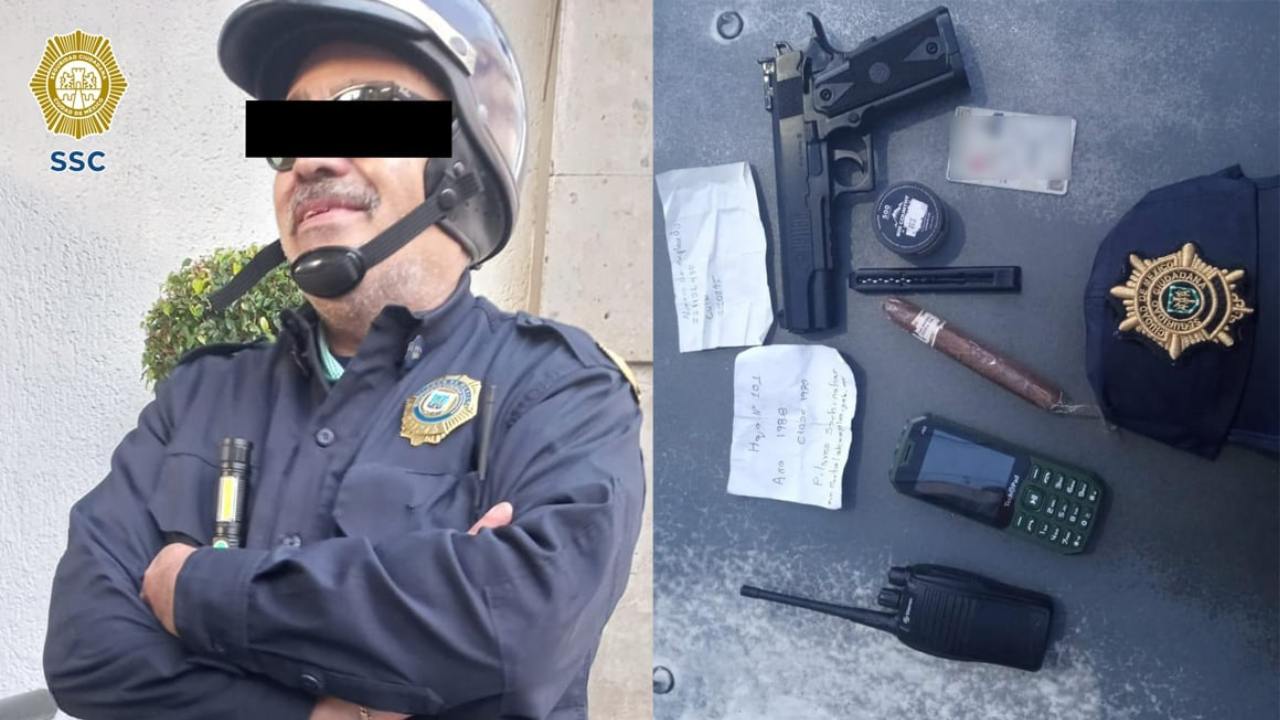 Un hombre que se hacía pasar por un elemento de la policía capitalina fue detenido en la alcaldía Venustiano Carranza