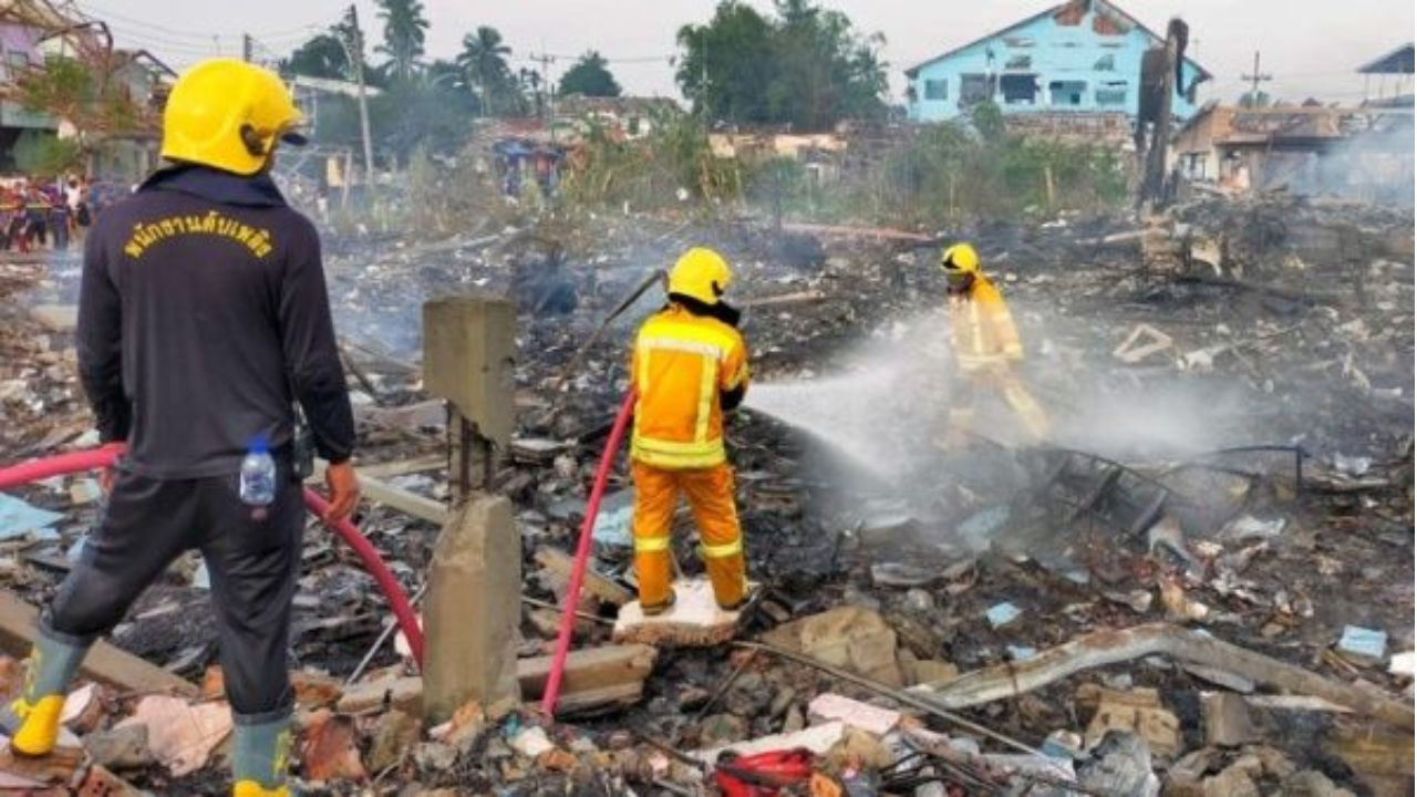 Explosión de fabrica en Tailandia