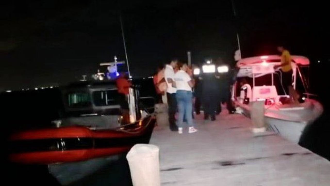 Embarcación se inunda en Isla Mujeres