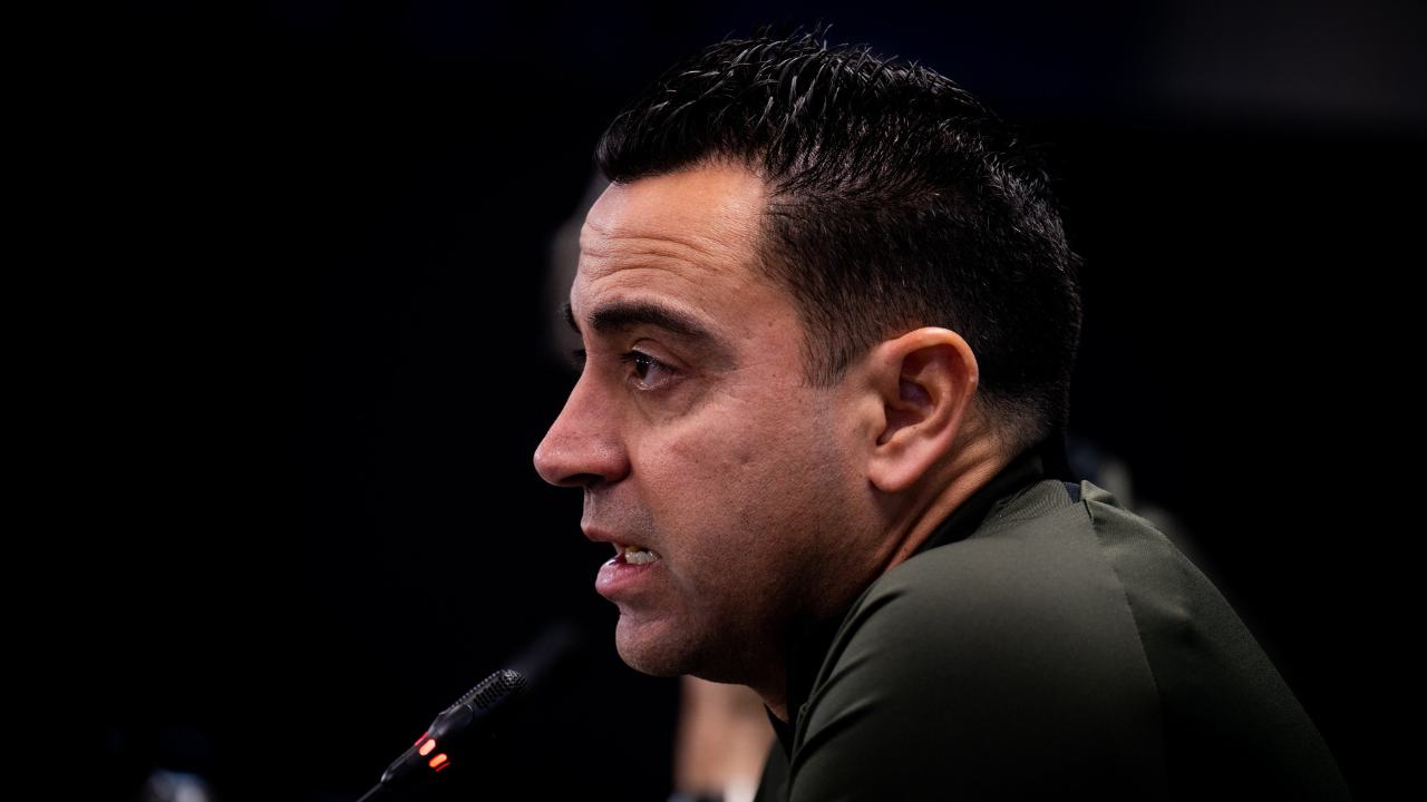 Xavi Hernández en conferencia