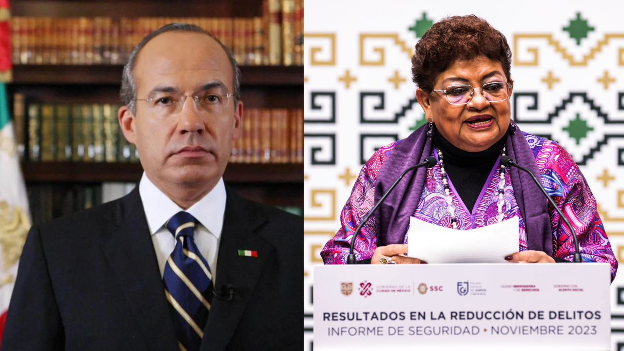 Felipe Calderón y Ernestina Godoy