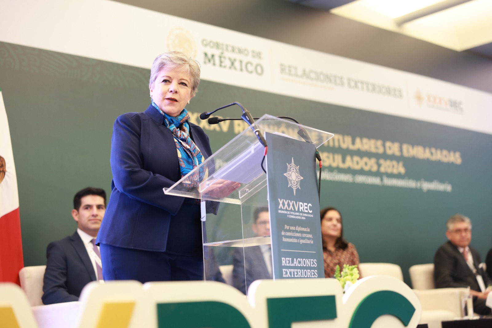 La canciller inaugura la reunión anual de Embajadores y Cónsules 2024.