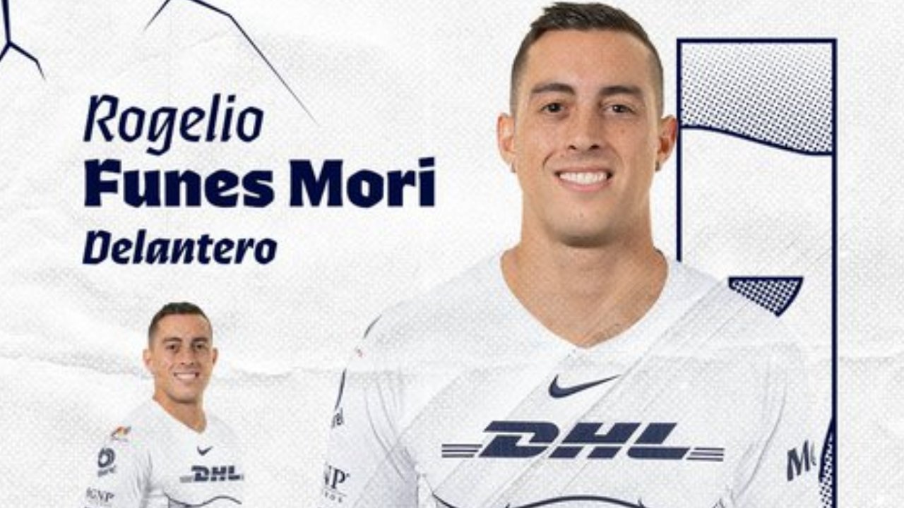 El delantero naturalizado mexicano, Rogelio Funes Mori, se convirtió en nuevo jugador de los Pumas para el Torneo Clausura 2024