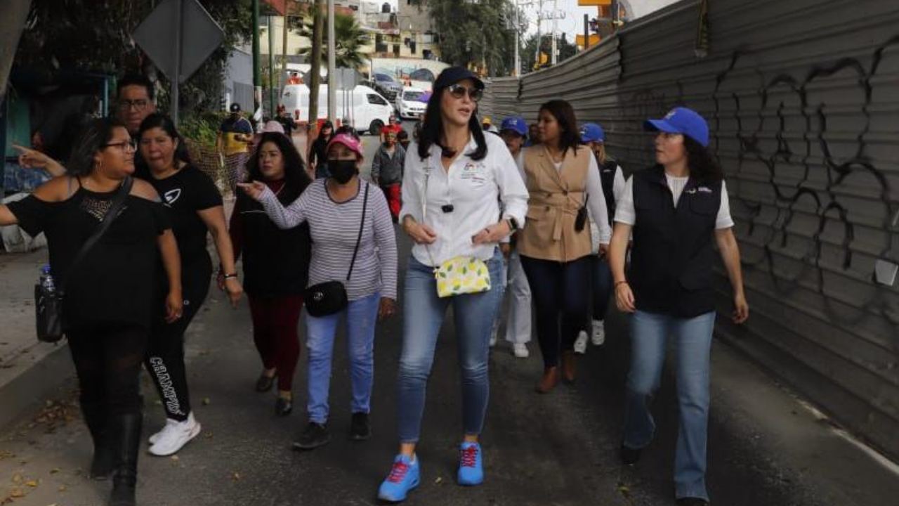 Lía Limón lamentó que AMLO haya visitado la zona de construcción del Tren Interurbano México-Toluca, sin avisar, a escondidas