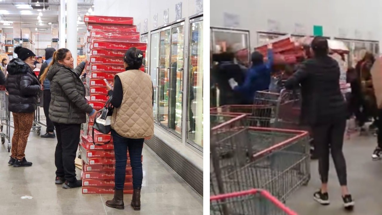 Una presunta revendedora se viralizó luego de que, tras apartar Roscas de Reyes, los clientes del Costco aprovecharon para quitarselas